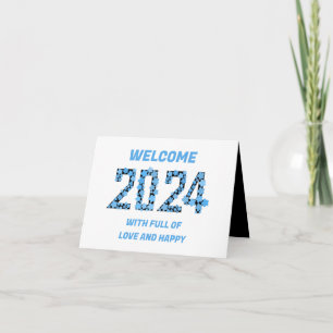 2024 NEW YEAR GREETING FOR MOM, DAD, GRANDMOTHER HOLIDAY CARD
