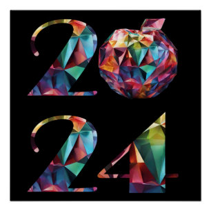 2024 New Year's Eve Party-Colourful Poster