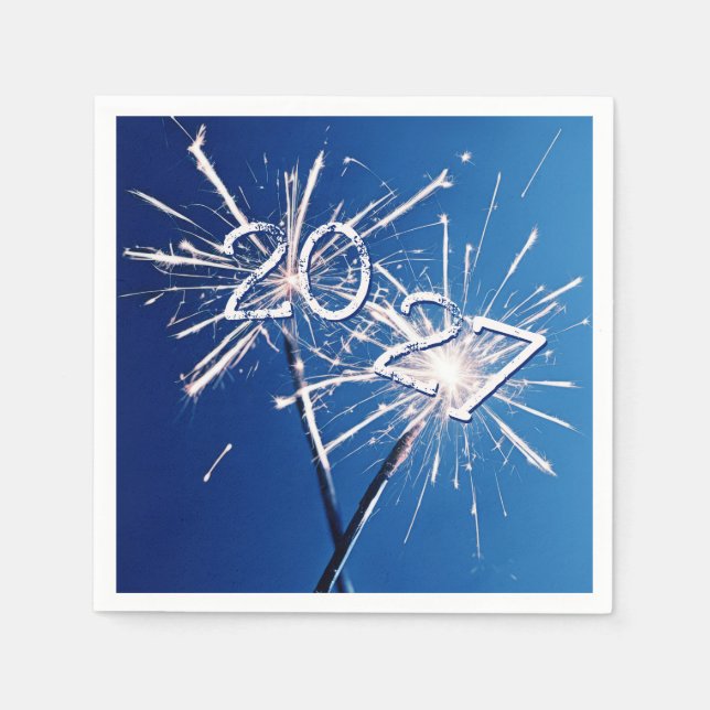 2024 New Years Sparklers Napkin (Front)