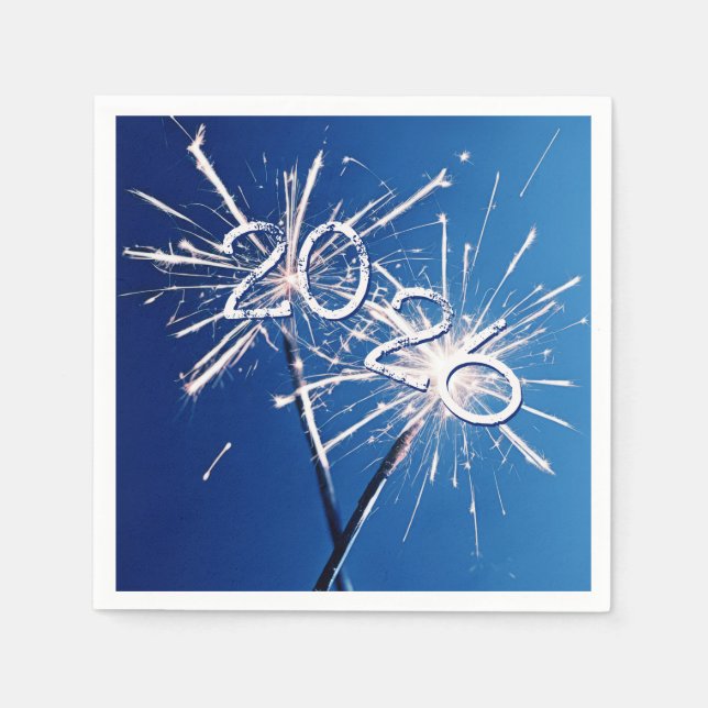 2024 New Years Sparklers Napkin (Front)
