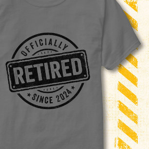 2024 Officially Retired Retro Vintage Retirement T-Shirt