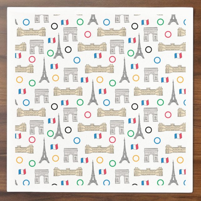 2024 Paris France Games Summer Napkin (Creator Uploaded)