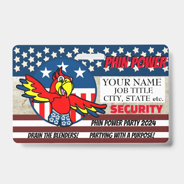 2024 PHIN POWER  ID BADGE (Front)