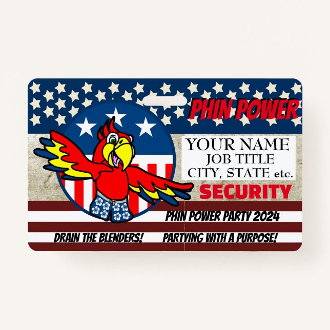 2024 PHIN POWER  ID BADGE (Front)