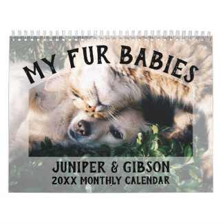2024 Photo Calendar: Fur Babies, Pets, Cats, Dogs Calendar