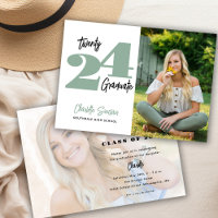 2024 Photo Graduation Handwriting Typography