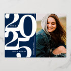 2024 Photo Graduation Party Navy Silver