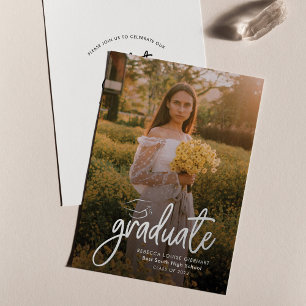  2024 Photo Graduation Silver Foil Announcement