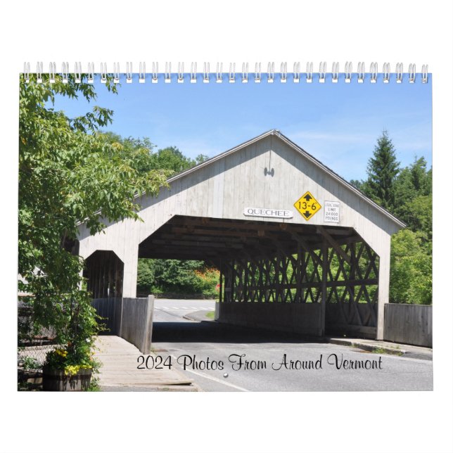 2024 Photos From Around Vermont Calendar (Cover)