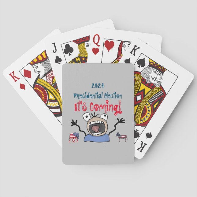 2024 Presidential Election, It's Coming! Playing Cards (Back)