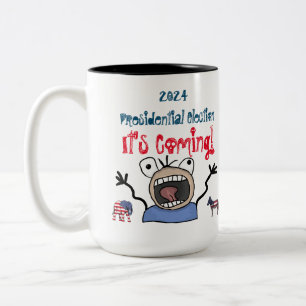 2024 Presidential Election, It's Coming! Two-Tone Coffee Mug