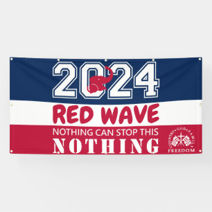 2024 Presidential Election RED WAVE Banner