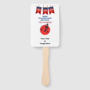 2024 Presidential Election, Running Man Edition Hand Fan