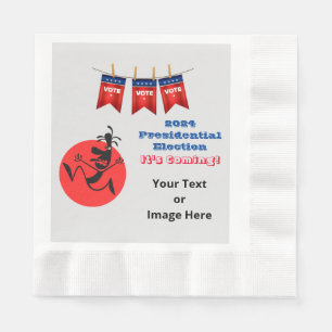 2024 Presidential Election, Running Man Edition Napkin