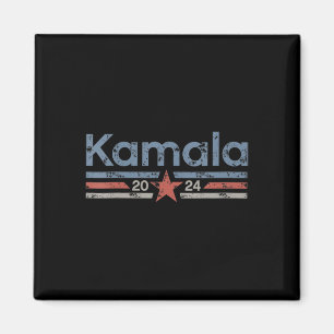 2024 Retro Grunge Stripes Vintage Kamala Harris 20 Magnet