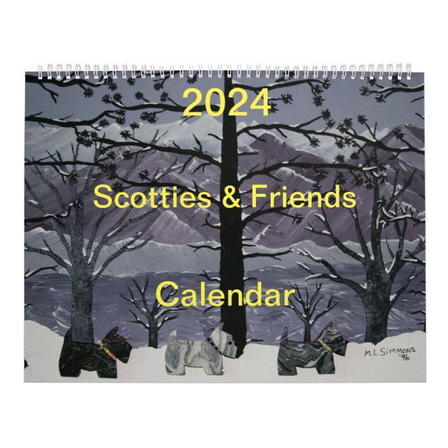 2024 Scotties and Friends Calendar (Cover)