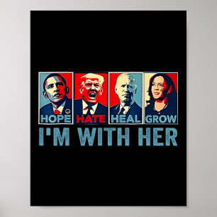 2024 Shirt I'm With Her Kamala- Harris Vote Presid Poster