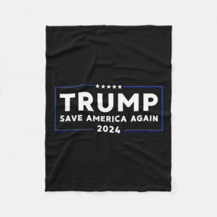 2024 Shirt Save America Shirt Save America Again T Fleece Blanket