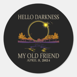 2024 Solar Eclipse 2024 040824 Eclipse  Classic Round Sticker