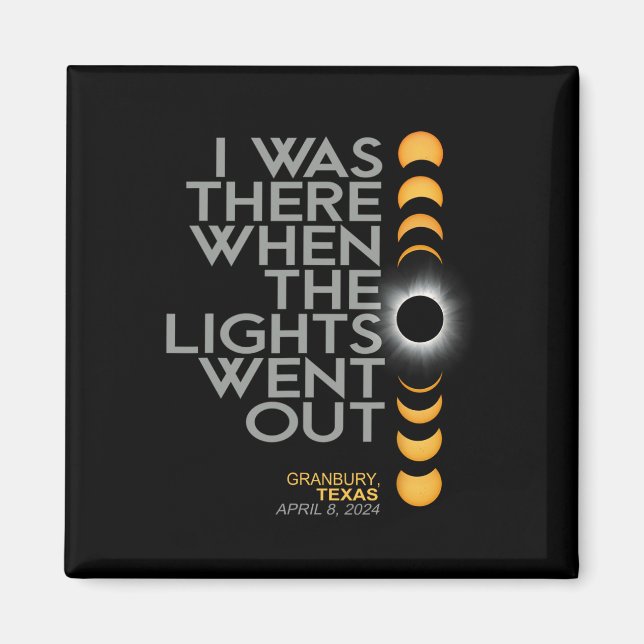 2024 Solar Eclipse 2024 040824 Eclipse  Magnet (Front)