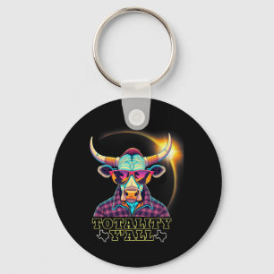 2024 Solar Eclipse 4.08.24 Totality Y#39;all Key Ring