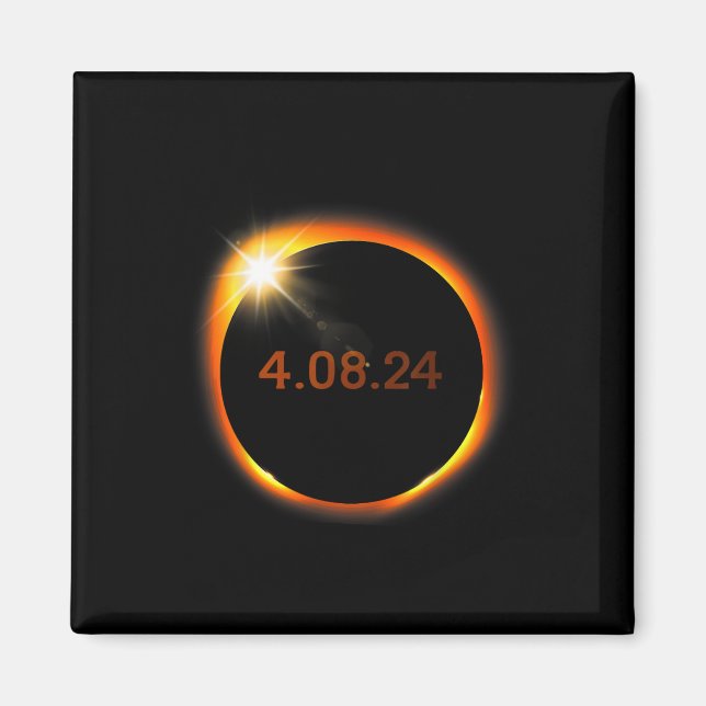 2024 Solar Eclipse American Totality Spring 4.08.2 Magnet (Front)