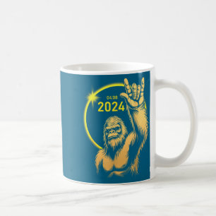 2024 Solar Eclipse Bigfoot Rock April Total Solar Coffee Mug