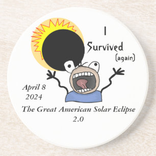 2024 Solar Eclipse Survival Edition Coaster