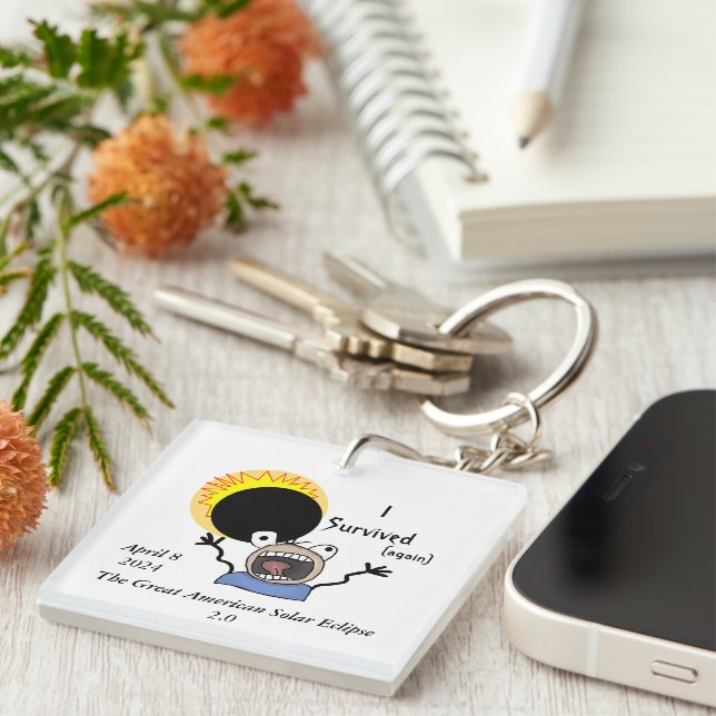 2024 Solar Eclipse Survival Edition Key Ring (Front Right)