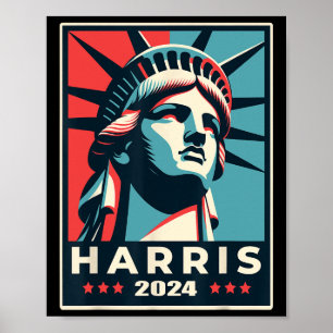 2024 Statue Of Liberty Kamala Harris For President Poster