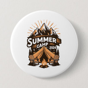 2024 Summer Camp Summer Camping Vacation Matching  7.5 Cm Round Badge