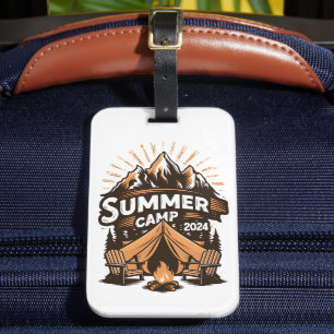 2024 Summer Camp Summer Camping Vacation Matching Luggage Tag
