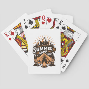 2024 Summer Camp Summer Camping Vacation Matching  Playing Cards