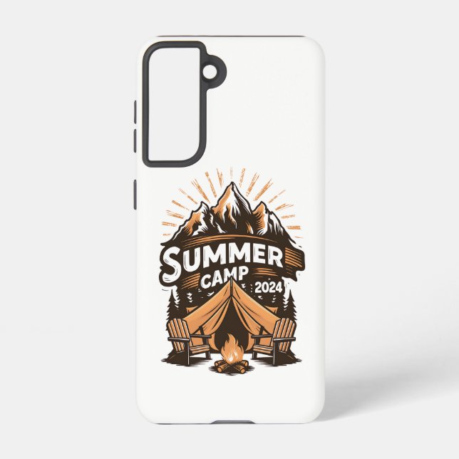 2024 Summer Camp Summer Camping Vacation Matching  Samsung Galaxy S21 Case (Back)