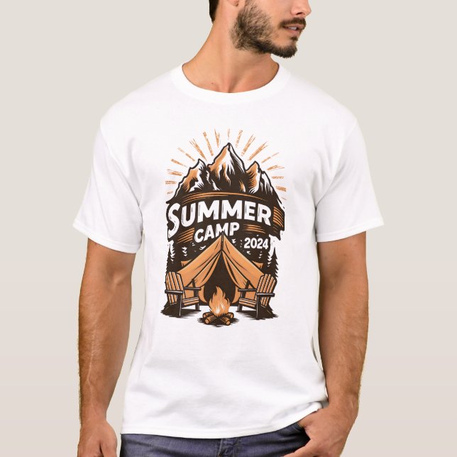 2024 Summer Camp Summer Camping Vacation Matching  T-Shirt (Front)