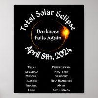 2024 Total Eclipse Darkness Falls Again 
