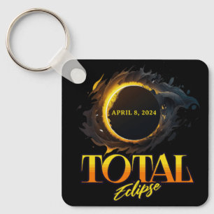 2024 Total Solar Eclipse April 8 Key Ring