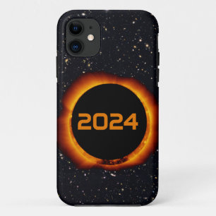 2024 Total Solar Eclipse Date Starry Sky Case-Mate iPhone Case