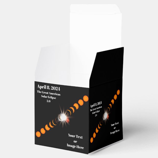 2024 Total Solar Eclipse Favour Box (Opened)