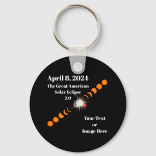 2024 Total Solar Eclipse Key Ring