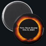 2024 Total Solar Eclipse Magnet<br><div class="desc">The next great American total solar eclipse is on Monday, April 8, 2024. It will begin in the Pacific Ocean and swing up through Mexico with a maximum at Durango. Totality will then be visible as totality follows a northeastern arc through Texas, Oklahoma, Arkansas, Missouri, Illinois Kentucky, Indiana, Michigan, Ohio,...</div>