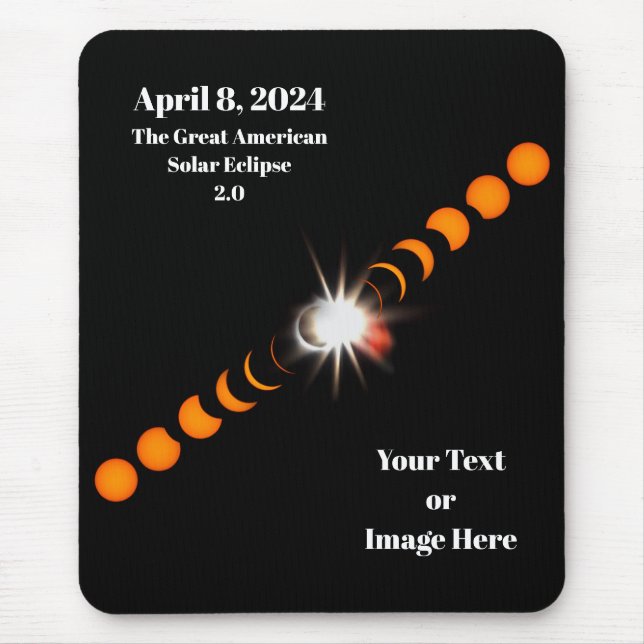 2024 Total Solar Eclipse Mouse Pad (Front)