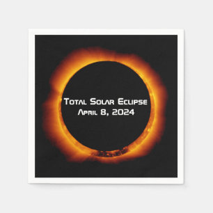 2024 Total Solar Eclipse Napkin