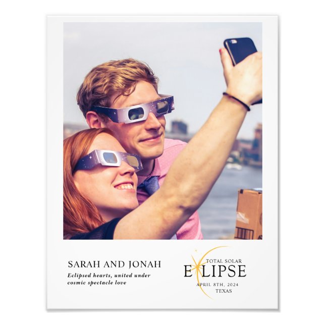 2024 Total Solar Eclipse Photo Couples Gifts (Front)