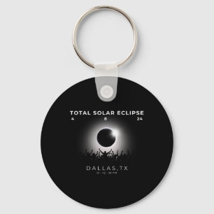 2024 Total Solar Eclipse Totality Dallas Texas Wat Key Ring