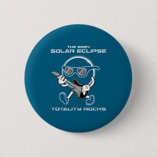 2024 Total Solar Eclipse Totality Rocks April 8 Ma 6 Cm Round Badge