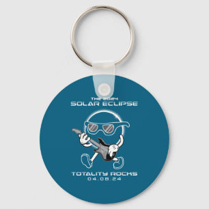 2024 Total Solar Eclipse Totality Rocks Funny Matc Key Ring