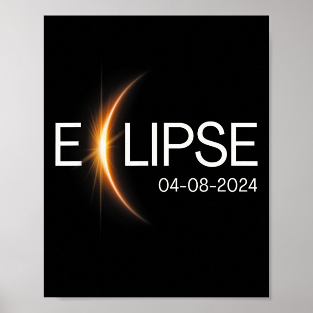 2024 Totality Eclipse Solar 2024  Poster (Front)