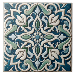 2024 Trends: Symmetrical Floral Tiles