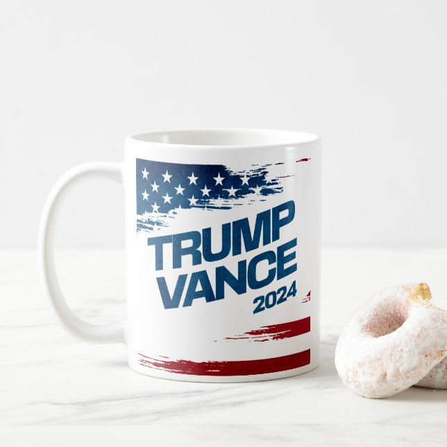 2024 Trump Vance Coffee Mug (With Donut)
